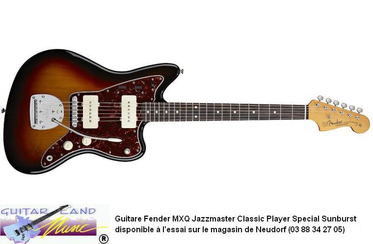 Guitare Fender MXQ Jazzmaster Classic Player Special Sunburst